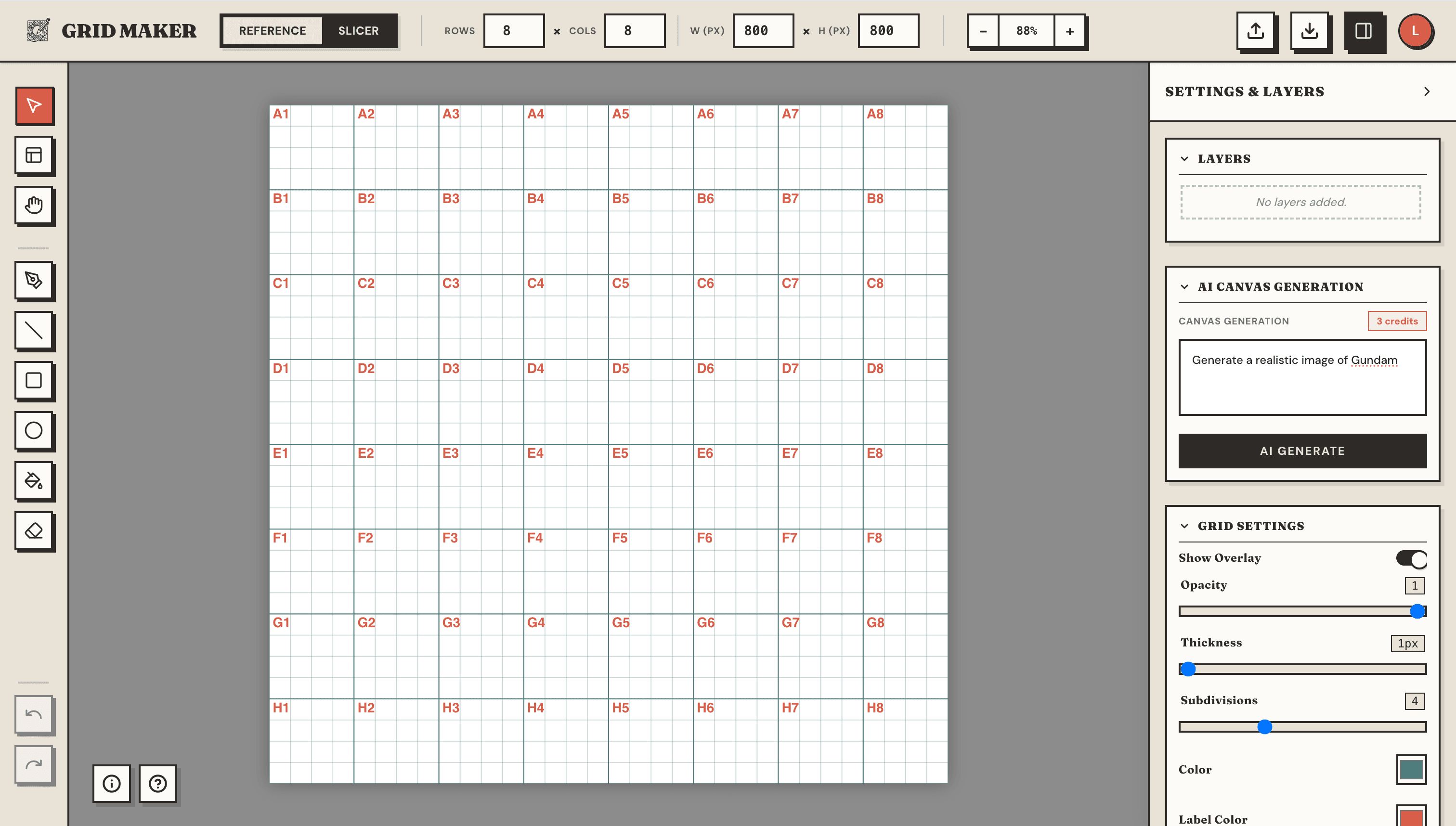 Grid Maker Editor