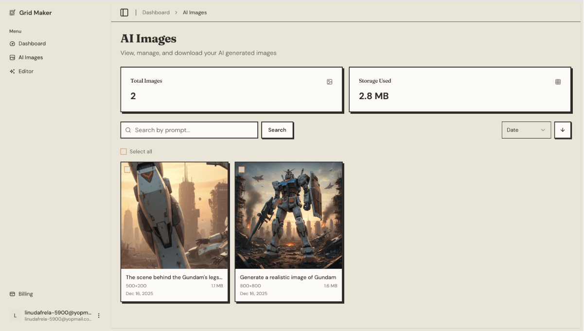 Grid Maker Image Gallery