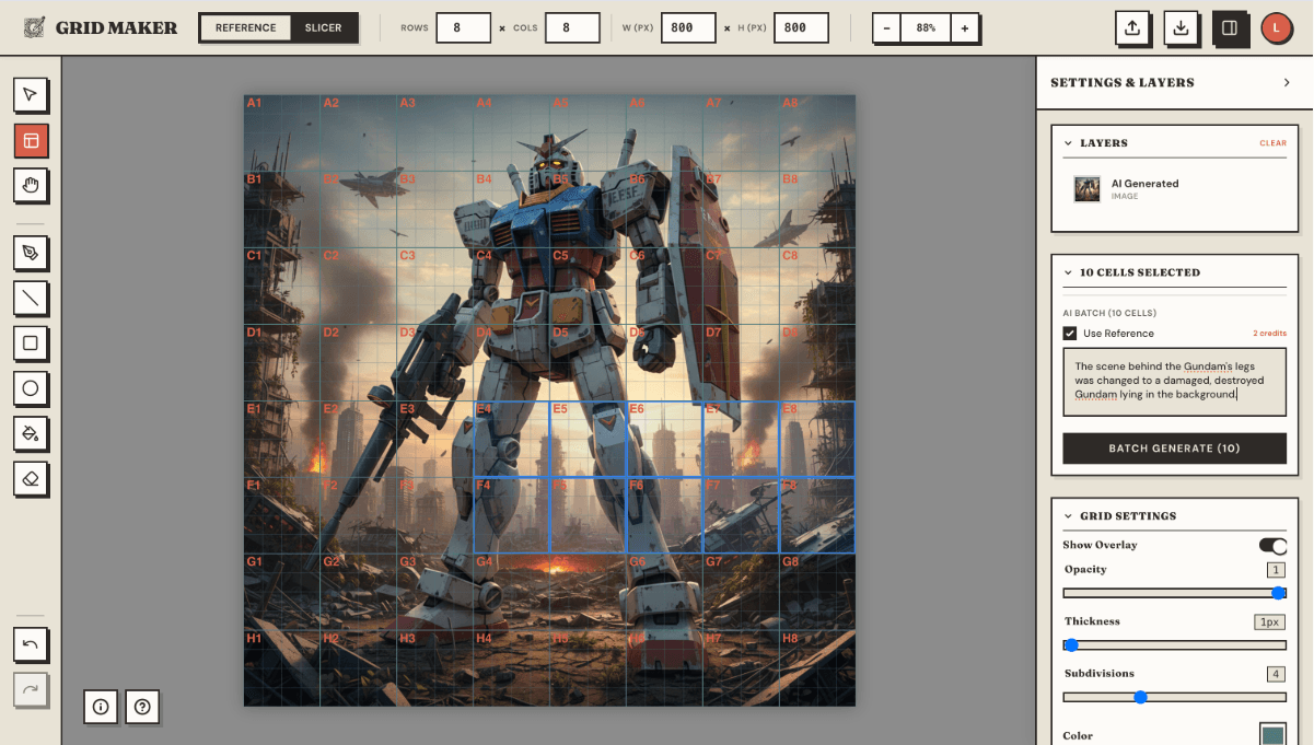 Grid Maker Image Generation
